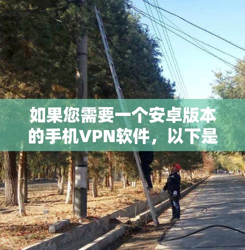 如果您需要一个安卓版本的手机VPN软件,以下是一些推荐的选项 如果您需要一个安卓版本的手机VPN软件,以下是一些推荐的选项