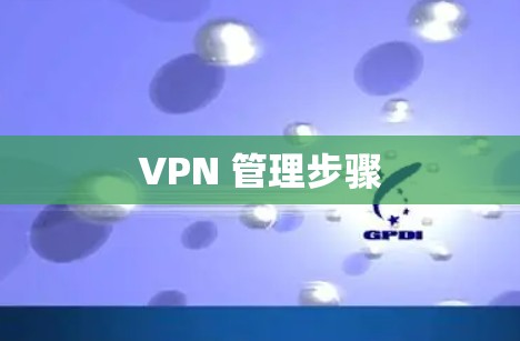 VPN 管理步骤 VPN 管理步骤