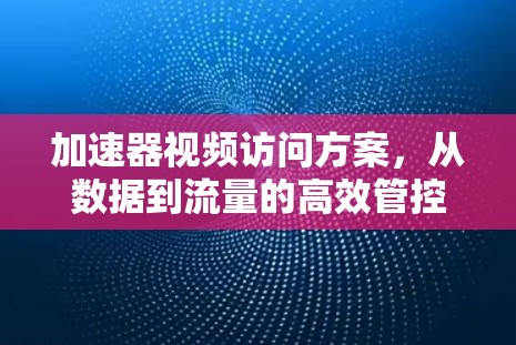 加速器视频访问方案,从数据到流量的高效管控 加速器视频访问方案,从数据到流量的高效管控