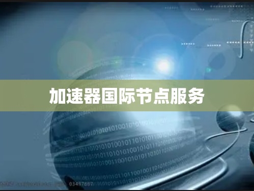 加速器国际节点服务